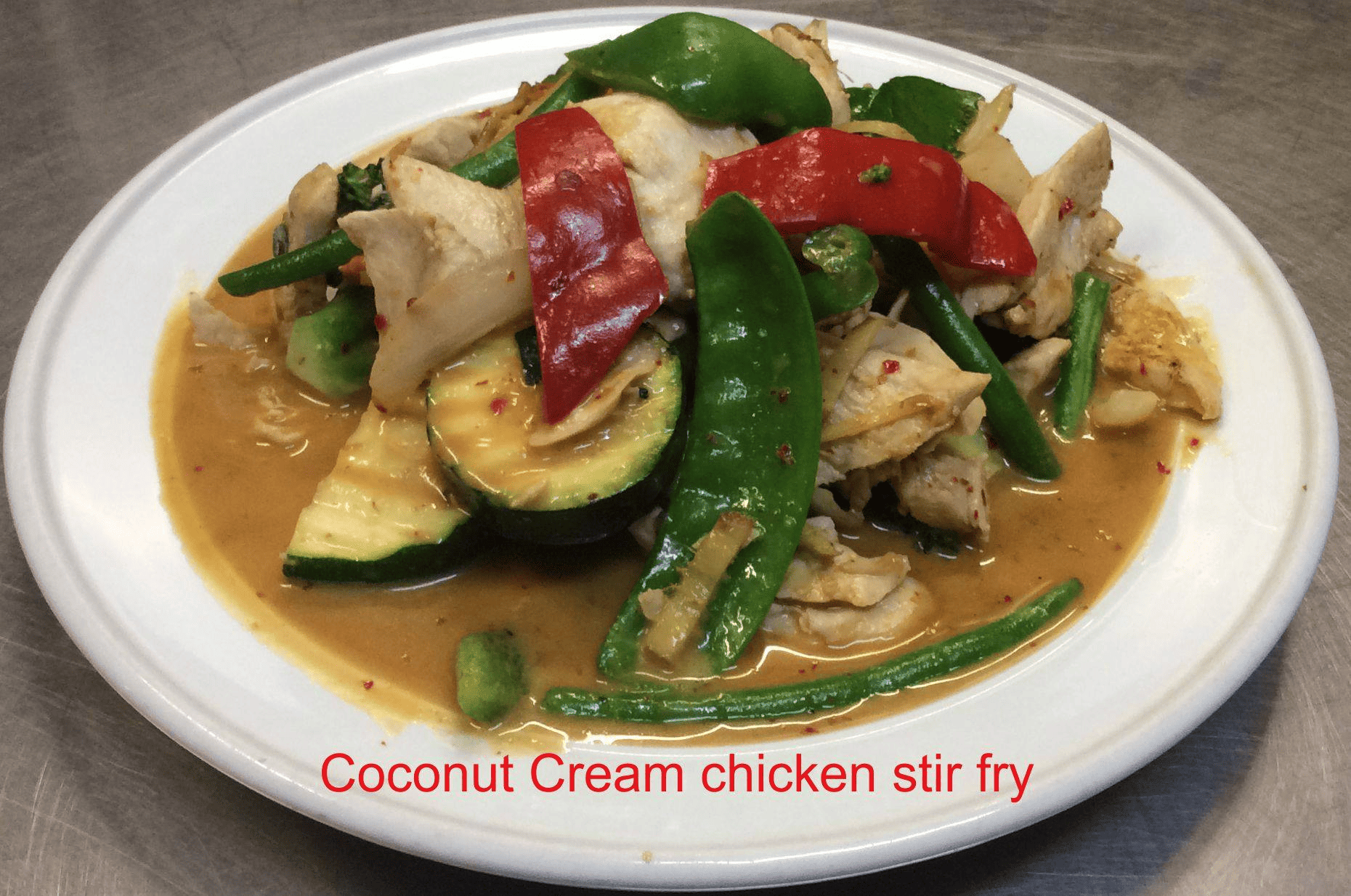 Thai Coconut Cream Stir Fry: Delicious stir-fry with rich coconut cream